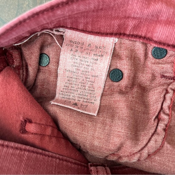 Rag and Bone | Washed Red Skinny Jeans - Picture 11 of 11